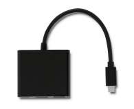 Przejściówka Qoltec Adapter USB-C - HDMI, USB, USB-C